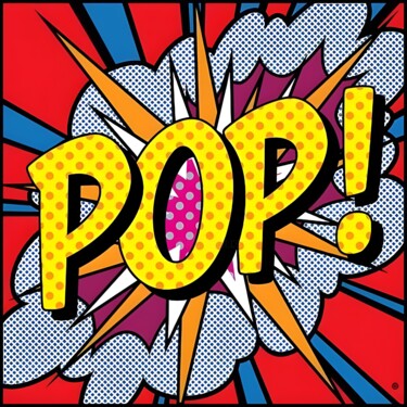 数字艺术 标题为“Vibrant Pop Art Exp…” 由春宇 关, 原创艺术品, AI生成的图像 安装在纸板上
