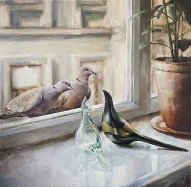 Conversation 「Conversation」というタイトルの絵画 Владимир Сумароковによって, オリジナルのアートワーク, オイル
