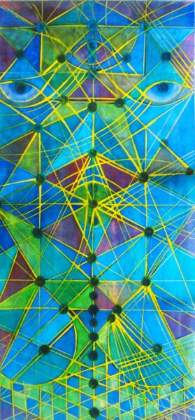 绘画 标题为“Complexidades do no…” 由Antonio Guimaraes, 原创艺术品, 丙烯