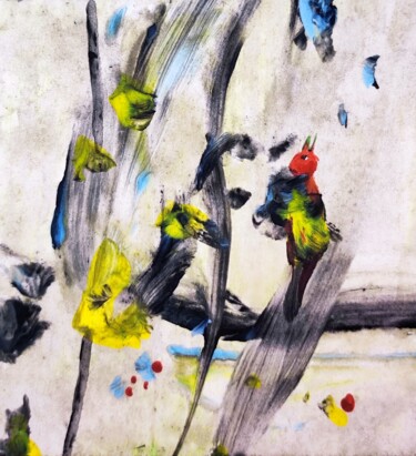 Painting titled "Spiteful and negati…" by Milto Sideris, Original Artwork, Acrylic