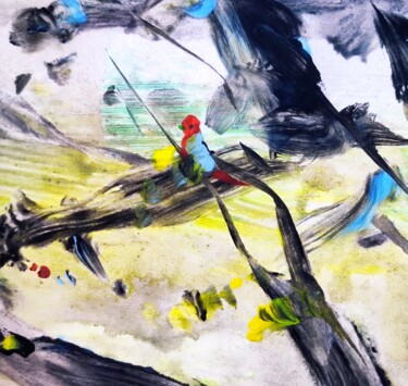 Schilderij getiteld "Spiteful and negati…" door Milto Sideris, Origineel Kunstwerk, Acryl