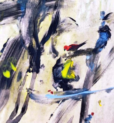 Schilderij getiteld "Spiteful and negati…" door Milto Sideris, Origineel Kunstwerk, Acryl