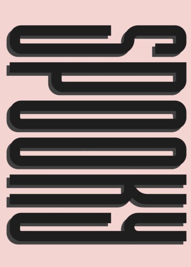 数字艺术 标题为“Stacked Lines in So…” 由春宇 关, 原创艺术品, AI生成的图像 安装在纸板上
