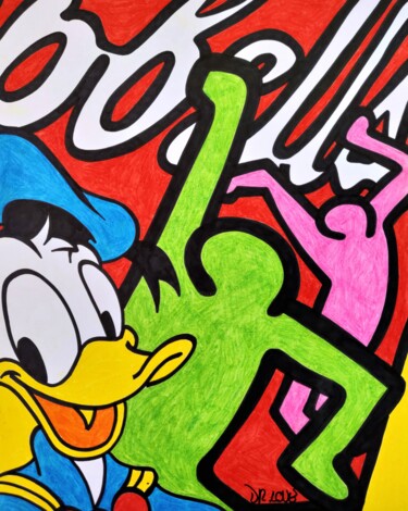 Donald Pop Duck Street Art 绘画 标题为“Donald Pop Duck Str…” 由Dr. Love, 原创艺术品, 丙烯