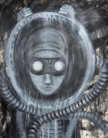 Peinture intitulée "Zoe" par Natasha Kochart, Œuvre d'art originale, Acrylique