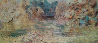 Painting titled "Autumn fantasy" by Olga Nikolaeva, Original Artwork, Watercolor