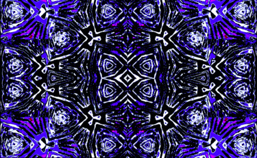 Fotografie getiteld "Geometric Starry Ni…" door Ken Lerner, Origineel Kunstwerk, Digitale fotografie