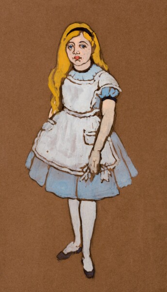 Alice in Wonderland: A Timeless Tale 数字艺术 标题为“Alice in Wonderland…” 由春宇 关, 原创艺术品, AI生成的图像 安装在纸板上