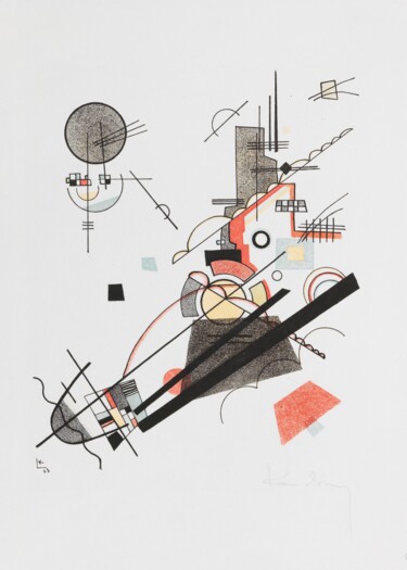 数字艺术 标题为“Dynamic Abstraction…” 由春宇 关, 原创艺术品, AI生成的图像 安装在纸板上