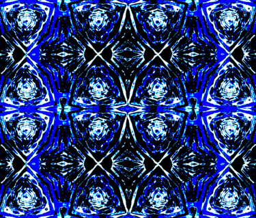 Fotografía titulada "Geometric Starry Ni…" por Ken Lerner, Obra de arte original, Fotografía digital
