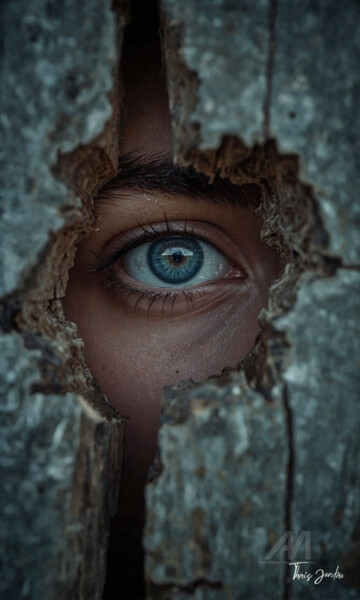 Digital Arts titled "Eu vejo você" by Thaís Jordão, Original Artwork, AI generated image