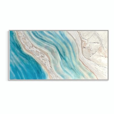 绘画 标题为“Whitehaven 90x180cm…” 由Marie Antuanelle, 原创艺术品, 丙烯 安装在木质担架架上