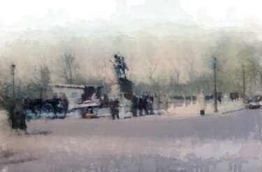 "Across The Square" başlıklı Dijital Sanat Russell Newell tarafından, Orijinal sanat, 2D Dijital Çalışma