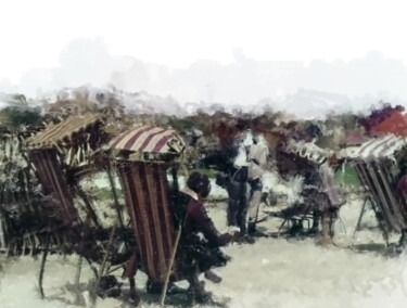 Digital Arts με τίτλο "A Day at the Shorel…" από Russell Newell, Αυθεντικά έργα τέχνης, 2D ψηφιακή εργασία