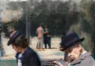 Digital Arts με τίτλο "The Park #3" από Russell Newell, Αυθεντικά έργα τέχνης, 2D ψηφιακή εργασία