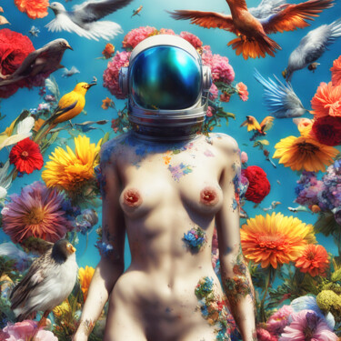 数字艺术 标题为“Astronauts #14” 由Craig Parker, 原创艺术品, AI生成的图像