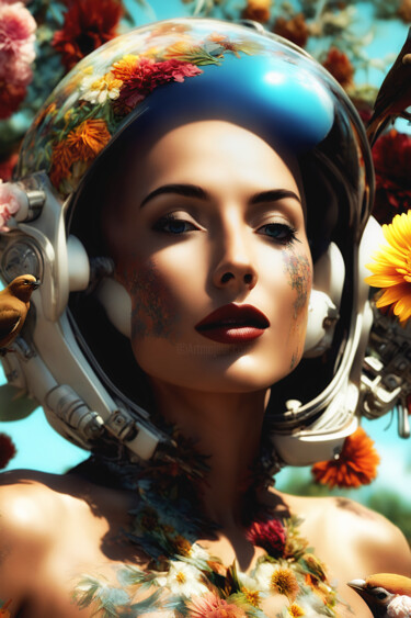 "Astronauts #17" başlıklı Dijital Sanat Craig Parker tarafından, Orijinal sanat, AI tarafından oluşturulan görüntü