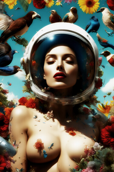 数字艺术 标题为“Astronauts #19” 由Craig Parker, 原创艺术品, AI生成的图像