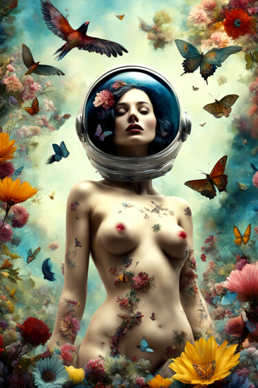 Digital Arts titled "Astronauts #21" by Craig Parker, Original Artwork, AI generated image