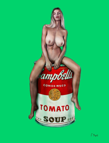Pintura titulada "Sapore di male (nud…" por Francesco Dezio, Obra de arte original, Oleo