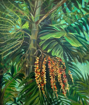Картина под названием "Tropical Abundance" - Tatiana Shakh, Подлинное произведение искусства, Акрил