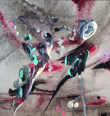 Painting titled "Violent, but insign…" by Milto Sideris, Original Artwork, Acrylic