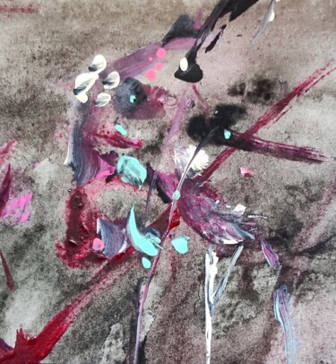 Painting titled "Violent, but insign…" by Milto Sideris, Original Artwork, Acrylic