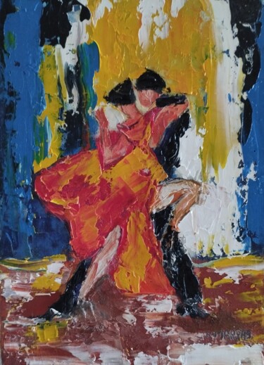 绘画 标题为“FLAMENCO..(I)” 由Raphael Marras, 原创艺术品, 油