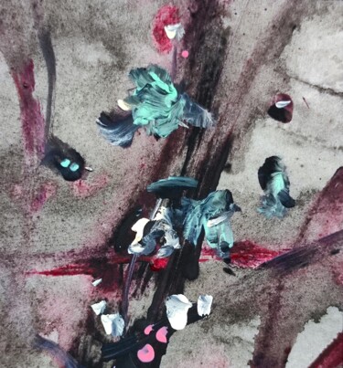 Painting titled "Violent, but insign…" by Milto Sideris, Original Artwork, Acrylic