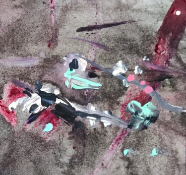 Painting titled "Violent, but insign…" by Milto Sideris, Original Artwork, Acrylic