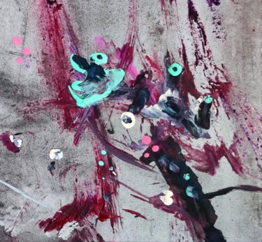 Painting titled "Violent, but insign…" by Milto Sideris, Original Artwork, Acrylic
