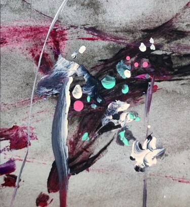 Painting titled "Violent, but insign…" by Milto Sideris, Original Artwork, Acrylic