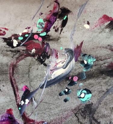 "Violent, but insign…" başlıklı Tablo Milto Sideris tarafından, Orijinal sanat, Akrilik