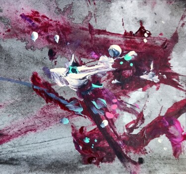 Painting titled "Violent, but insign…" by Milto Sideris, Original Artwork, Acrylic