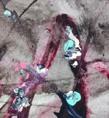 Painting titled "Violent, but insign…" by Milto Sideris, Original Artwork, Acrylic