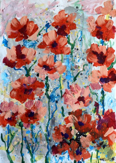 "Fantasy with Flower…" başlıklı Tablo Rakhmet Redzhepov tarafından, Orijinal sanat, Akrilik