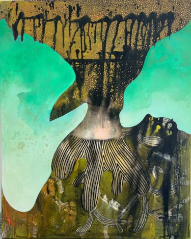 Prenten & gravures getiteld "La princesse oiseau" door Agathe Reynaud, Origineel Kunstwerk, Digitale afdruk