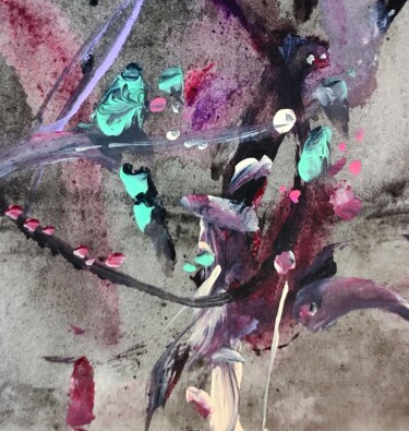 Painting titled "Violent, but insign…" by Milto Sideris, Original Artwork, Acrylic