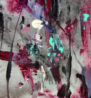 Painting titled "Violent, but insign…" by Milto Sideris, Original Artwork, Acrylic