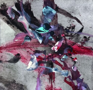 Painting titled "Violent, but insign…" by Milto Sideris, Original Artwork, Acrylic