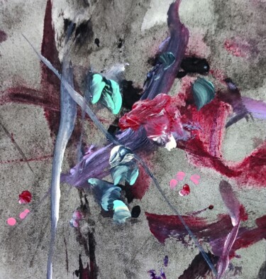 Painting titled "Violent, but insign…" by Milto Sideris, Original Artwork, Acrylic