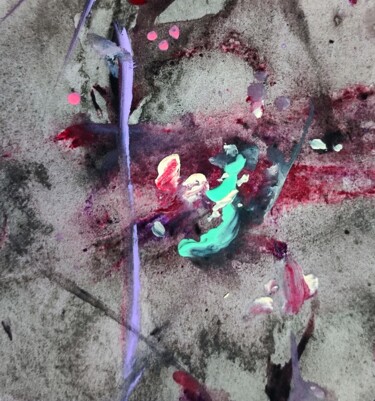 Painting titled "Violent, but insign…" by Milto Sideris, Original Artwork, Acrylic