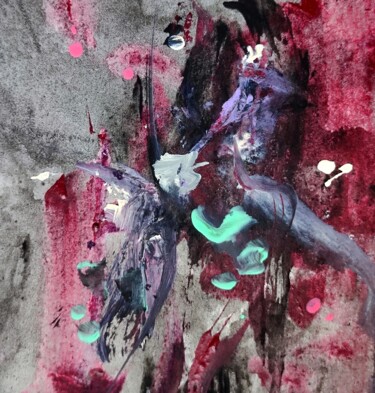 Painting titled "Violent, but insign…" by Milto Sideris, Original Artwork, Acrylic