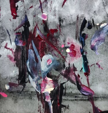 Painting titled "Violent, but insign…" by Milto Sideris, Original Artwork, Acrylic