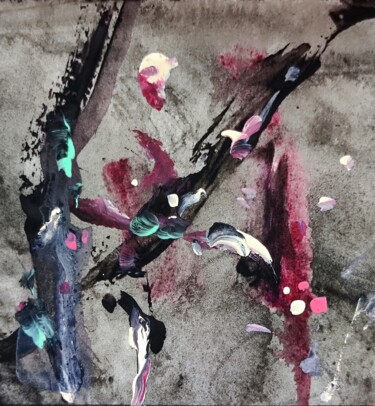 Painting titled "Violent, but insign…" by Milto Sideris, Original Artwork, Acrylic