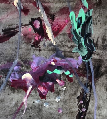 Schilderij getiteld "Violent, but insign…" door Milto Sideris, Origineel Kunstwerk, Acryl