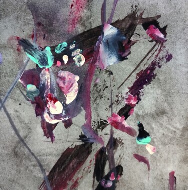 Schilderij getiteld "Violent, but insign…" door Milto Sideris, Origineel Kunstwerk, Acryl