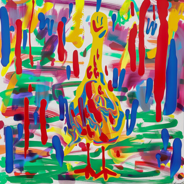 Dolcegigi Pittura intitolato "Dolcegigi" da Kristina Kalle, Opera d'arte originale, Acrilico Montato su Telaio per barella in legno