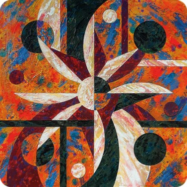 Pittura intitolato "Expansion & Contrac…" da Lewis Deeney, Opera d'arte originale, Acrilico