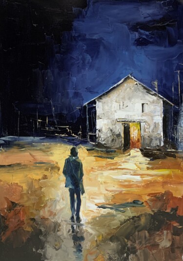 Adventure Pittura intitolato "Adventure" da Vita Schagen, Opera d'arte originale, Olio Montato su Telaio per barella in legno